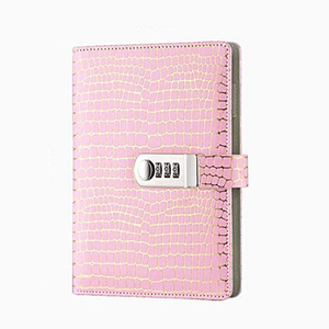 <span class=keywords><strong>Rose</strong></span> PU Cuir Livre de Croquis Journal Planificateur Organisateur Mot Journal Rechargeable Journal Cahier - Product Image 1