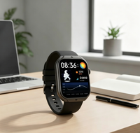 Nouvelle Montre Connectée 2026 AM17 Écran AMOLED HD 1,96 pouces Appel Téléphonique Montre Sport Carrée Suivi d'Activité pour Android iOS
