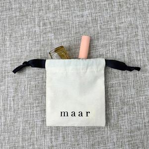 กระเป๋าใส่เครื่องสำอางผ้าฝ้ายดีไซน์ใหม่ รองรับการพิมพ์ลายตามสั่ง พร้อมเชือกผูก - Product Image 3