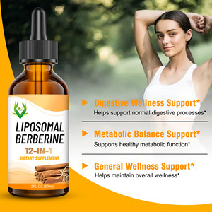 Complexe Liposomal de Berbérine 12-en-1 en Gouttes Liquides avec Prébiotiques pour l'Équilibre Métabolique et la Santé Digestive – Complément Liquide - Product Image 5