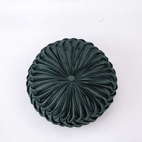 Coussin de siège de plancher de fenêtre en mousse ronde citrouille colorée à volants faits à la main