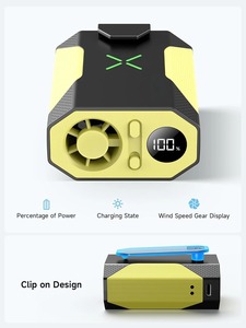 Portable Waist Fan Clip on Belt Adjustable Wearable Personal Cooling Fans Rechargeable <b>Battery</b> <b>Operated</b> Hands-Free Hanging - Product Image 2