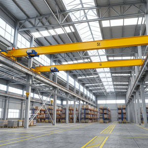 Grúa Puente Monoviga de 5 Toneladas, Estándar Europeo, con Polipasto Eléctrico de Cable y Control Remoto - Product Image 1