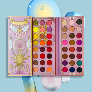 Juego de sombras de ojos con espejo para niños, libro de colorear de maquillaje, juego de maquillaje cosmético