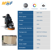 Machine à meuler les sols en béton MHF 400 mm 110 V 220 V 380 V, polisseuse semi-automatique pour terrazzo et marbre, machine à rectifier les surfaces