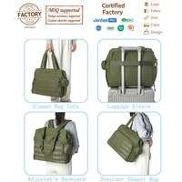 Sac à dos tactique pour couches avec poche isotherme, pochette de rangement, sac à langer multifonction personnalisé pour maman et papa, résistant à l'eau et durable