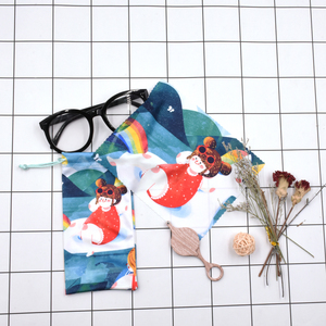 <span class=keywords><strong>Microfibre</strong></span> en tissu souple <span class=keywords><strong>pour</strong></span> lunettes, poche de nettoyage, cordon de serrage, lunettes, sac de rangement avec logo - Product Image 5