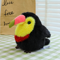 Peluche d'oiseau esthétique douce au design minimaliste et texture Minky, oreiller décoratif personnalisé OEM pour lit