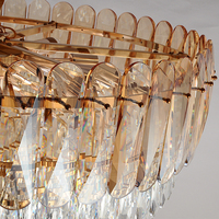 Lustre en cristal, luminaires suspendus de luxe pour plafond, 60 lustres en cristal de Murano, Fanoos Light, nombreux types, or, fer, moderne