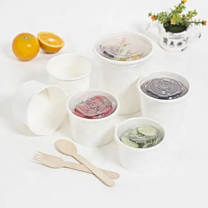 Tazones de sopa Kraft desechables para microondas, recipientes de sopa para llevar con tapas herméticas para restaurantes, para llevar o para llevar el almuerzo - Product Image 3