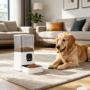 Anti Overflow Smart Pet Feeder Programmable Timer <b>Automatic</b> Pet Feeder Household Pet Bowls & Feeders - Product Image 1