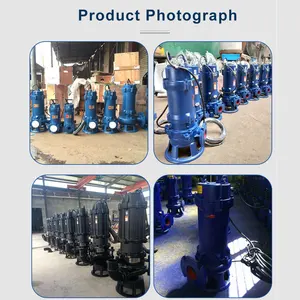 High Lift And High Flow Rate 7.5hp Impeller Self Priming Sewage Pump 7kw Cutting Type Submersible Sewage Water Pump