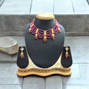 Joyería de moda de Bollywood, collar y pendientes de piedra de Color blanco con perlas de cristal de circón cúbico, conjunto de joyería para mujeres y niñas - Product Image 2