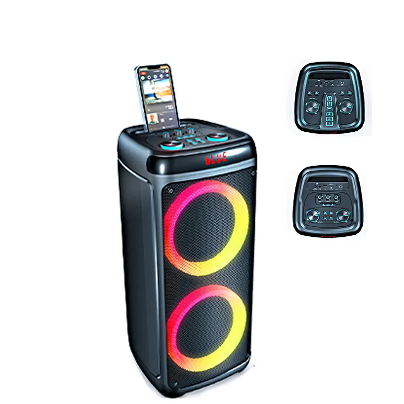 Speaker Bluetooth Led Tws Speaker Pesta Portabel, Speaker Bluetooth Portabel Bluetooth 6 Inci, Speaker Pesta Luar Ruangan Lampu Led Isi Ulang Pa Pro