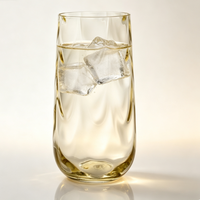 Verre à boire CRYSTAL Coffee Bar, verre à boire original, verre décoré à la main, moderne, 520 ml, pour l'eau