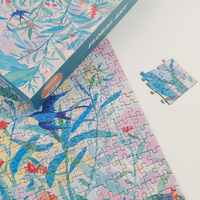 Fabricant vérifié de jeux de puzzles en carton bleu personnalisés, nouveau design, 1000 à 2000 pièces, ensemble de jouets de puzzle