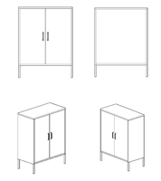 Mobilier de bureau étagère à chaussures armoires de salon armoires latérales