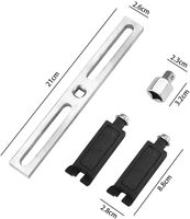 Outil de démontage de pompe à carburant - Clé à anneau de blocage pour couvercle de réservoir 3/8" 1/2" universelle réglable en plastique