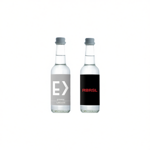 Botella de Agua de Vidrio Prisca de 20 Oz, Diseño Minimalista Ecológico, Pared Simple, Patrón con Logotipo, Tapa de Rosca, Apta para Lavavajillas, para Viajes - Product Image 2