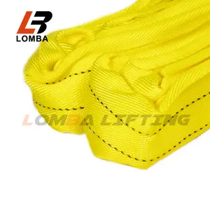 Wholesale Keselamatan 6:1 7:1 Polyester Tak Berujung Webbing Sling Sabuk Angkat