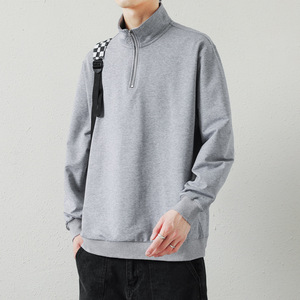 Custom Printing Pullover French Terry Quarter Zip Sweatshirt for <strong>Men</strong> <strong>Clothes</strong> - Product Image 3