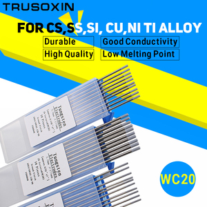 10 unidades de cabezales de electrodo de tungsteno (código 1.6/2.0/2.4/3.0/3.2/4.0*175mm) y alambre de tungsteno de color gris para máquina de soldadura TIG - Product Image 5