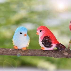 Colorful Cute <b>Bird</b> Resin Figurine Miniatures Mini Animal Charm Ornaments for Landscape <b>Decorations</b> DIY Accessories - Product Image 2