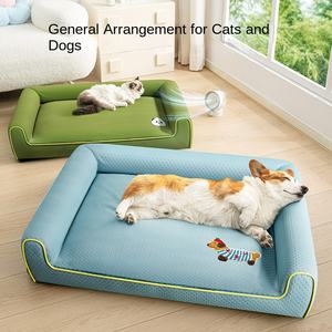 Kennel Alle Seizoenen Universele Afneembare Wasbare Slaapbank Milieuvriendelijk Solide Corgi Kleine Middelgrote Hond Slaap Huisdier Pad Zomer Koel - Product Image 3