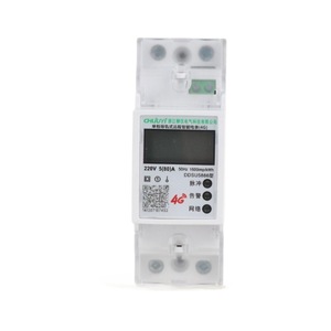 Liuyi Electric Single Phase Rail Mounted Electricity Meter 220V 5(80)A LCD Display 4G Smart Home Use - Product Image 5