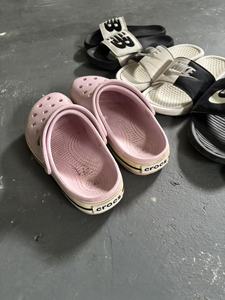 AS006 оптовая продажа подержанной обуви для Crocs обувь для детей чистая и красочная летняя б/у детская обувь для продажи - Product Image 2