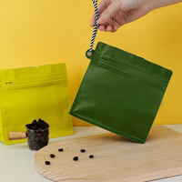 Sac en aluminium flexible personnalisé avec soufflet latéral, sac en mylar pour café, emballage de thé, sachet debout avec valve ventilée, fermeture éclair, trou de suspension
