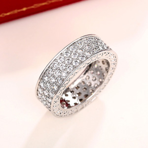 Anello a più file con motivo a stella per donna, design a linee, accessorio da dito per uso quotidiano - Product Image 4