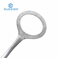 KEWO Tongue Holding Forceps 17cm Round Tip Oral Dental Grasping Pliers Clinical Emergency Medical Surgical Instruments Tools