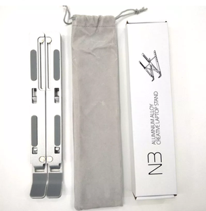 Support de bureau en aluminium pour ordinateur <span class=keywords><strong>Portable</strong></span>, pliable, à 6 Angles réglables, pour bureau, tablette - Product Image 6