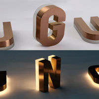 Lettres métalliques rustiques DakeSign, affichage LED 3D, enseigne de café, éclairage rétroéclairé, enseignes pour la décoration de la boutique de torréfaction de café