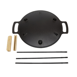 Moderno Braciere Portatile da Campeggio in Ghisa e Acciaio, Griglia BBQ Multifunzionale per Cottura all'Aperto a Carbone - Product Image 4
