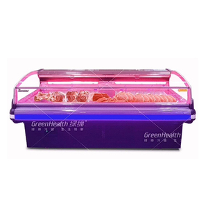 Équipement de boucherie de viande fraîche à lumière LED à vendre Refroidisseur d'affichage de poissons d'océan - Product Image 5