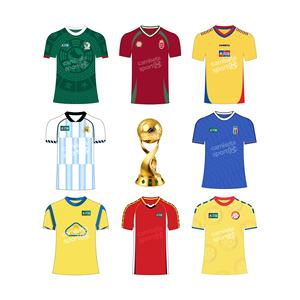 2026 年美洲足球锦标赛墨西哥球迷服装套装，包含为国际比赛日设计的国家队足球球衣 - Product Image 1