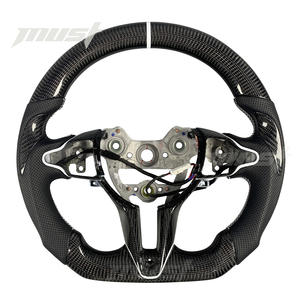 Volante Deportivo Personalizado de Fibra de Carbono con Diseño de Líneas para Hyundai I30N I20N Elantra <span class=keywords><strong>N</strong></span> <span class=keywords><strong>N</strong></span>-line <span class=keywords><strong>Fastback</strong></span> 2018-2026 - Product Image 1