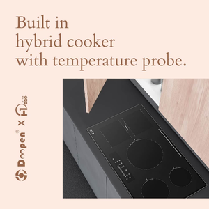 Commandes à activation tactile, plaque de cuisson hybride 90 cm, cuisinière électrique encastrable 36 pouces, cuisinière à induction infrarouge intelligente - Product Image 3