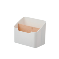 Organisateur de bureau multi-compartiments en PP pour stylos et télécommandes, écologique et multifonctionnel, idéal pour le bureau et les cosmétiques