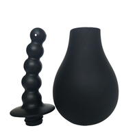 Douchette anale en silicone de qualité supérieure, pompe à lavement, nettoyant vaginal, jouet sexuel manuel pour femmes et hommes