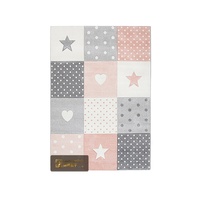 Tapis de chambre pour enfants LandScopeTech Noah KIDS en peluche à haute élasticité, 2850g, tapis en polypropylène haute densité, résistant aux taches
