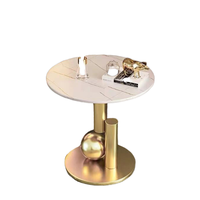 Table basse d'appoint en métal doré et noir, style moderne minimaliste de luxe, pour le bureau à domicile ou le salon