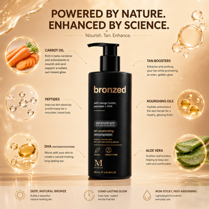 Crema Bronceadora Natural Oscura, Loción Intensiva para Bronceado con Vainilla, Péptidos de Zanahoria, DHA, Mantequilla Aceleradora del Bronceado, Gel Acelerador del Bronceado - Product Image 3