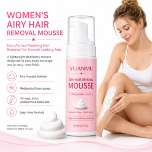 Mousse Depilatorio para Mujer de Marca Privada, <span class=keywords><strong>Crema</strong></span> <span class=keywords><strong>Depilatoria</strong></span> Espumosa sin Aerosol, Depilador Corporal con Urea - Product Image 2