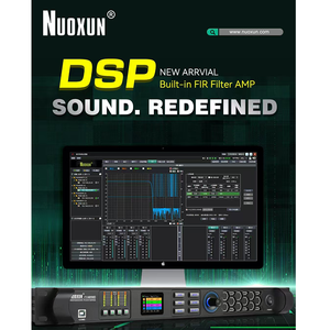 เครื่องขยายสัญญาณเสียง Class D 1U มืออาชีพ4ช่องเครื่องขยายสัญญาณ1200W Dante - Product Image 3