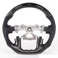 Volant de direction en fibre de carbone véritable avec LED et affichage de la vitesse pour Nissan Patrol Y62 2012-2021, cuir noir, volant de direction sport pour voiture