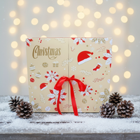 Boîtes en papier de luxe pour calendrier de l'avent de Noël, boîte mystère, compte à rebours de 24 jours avec emballage artisanal écologique et logo