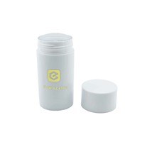 Conteneur vide pour déodorant en stick rond blanc populaire, 15g 30g 50g 75g, tube en plastique pour déodorant en stick pour emballage de maquillage
